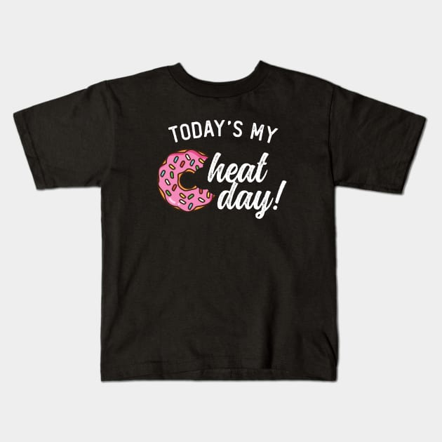 Today's My Cheat Day Kids T-Shirt by Cult WolfSpirit 